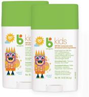 👶 babyganics spf 50 travel size kids sunscreen stick: uva uvb protection, water & sweat resistant, non allergenic - 2 pack (1.6 ounce) logo