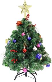 img 3 attached to 🎄 Joiedomi DIY Christmas Tree 2.5FT: Decorate with 100 String Lights & Kits - Perfect Outdoor/Indoor Decorations