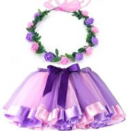 my prettygs layered ballet rainbow headband: the perfect accessory for girls' clothing and skirts & skorts logo