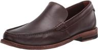 👞 men's clarks barnes loafer black leather shoes: classic comfort and style logo