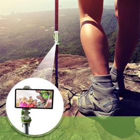 img 2 attached to 📸 Selfskie - All-in-One Bluetooth Selfie Stick Mount for Action Cameras and Smartphones - Selfie Holder with Wireless Remote Control for Android & iOS