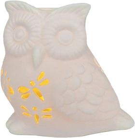 img 3 attached to 🦉 Zollefys White Ceramic Owl Tea Light Burner - Aromatherapy Oil/Wax Warmer & Tealight Holder