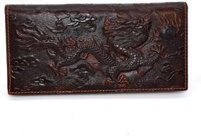 img 3 attached to Genuine Leather Wallet Credit Pattern