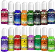 🎨 vibrant 16 colors epoxy resin dye: owsen translucent pigment for art resin crafts making - high concentration liquid resin color pigment (0.35oz each) logo