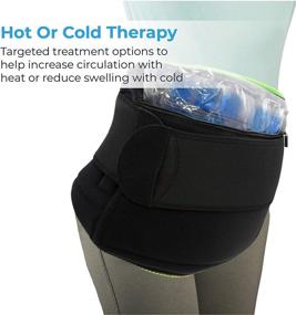 img 1 attached to 🔥 NatraCure Hot or Cold Therapy Wrap for Hip and Back Pain Relief - Small/Medium Size for Stiff Hips, Back Inflammation, Hip Surgery Recovery & Arthritis Relief