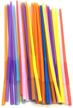 colorful flexible disposabl drinking straws logo
