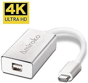 img 2 attached to 🔌 Адаптер USB-C к Mini DisplayPort Amiroko: поддержка 4K, 1080P для MacBook Pro 2016, MacBook 12", Alienware, Chromebook Pixel, LED Cinema Display/ монитор Dell