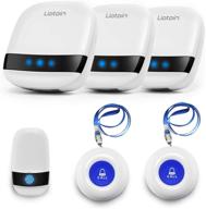 🔔 wireless caregiver pager call button nurse alert system - call bell for home, elderly, patients, disabled - 3 transmitters, 3 plugin receivers - operating range 600+ft - liotoin logo