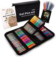 🖊️ 120 pack gel pens by shuttle art - 60 colored gel pens with 60 refills for adult coloring books, drawing, doodling, crafts, scrapbooking, and journaling logo