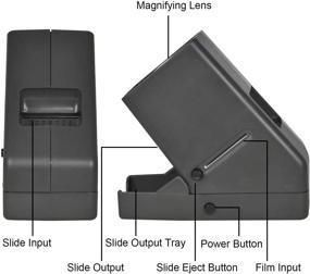 img 1 attached to 🔍 Rybozen 35mm Slide Viewer: Bright LED Lighted Desk Top Magnifier for Slides & Film Negatives