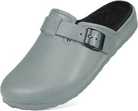 img 4 attached to Hsyooes Womens Slippers Waterproof Outdoor Men's Shoes in Mules & Clogs
