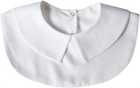 img 3 attached to 👚 Joyci 2-Pack Detachable Collar Blouse: Quality Girls' Clothing for Tops, Tees, and Blouses