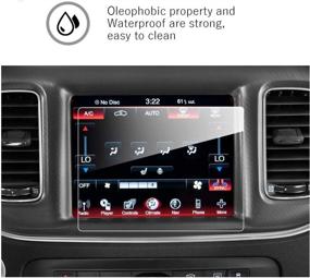 img 1 attached to Защитная пленка из закаленного стекла HD Clear для сенсорного экрана Dodge Durango Uconnect 8,4 дюйма - устойчивая к царапинам, антибликовая, защита для экрана Dodge 8,4 дюйма 2019 2020