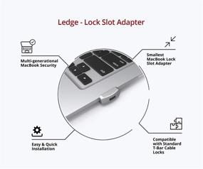 img 1 attached to 🔒 Maclocks MacBook Pro Hardware Combination Lock with Ledge - Security Lock Slot Adapter for 2015 or Earlier 13 & 15 inch Models, MBPRLDGZ01CL (Silver)