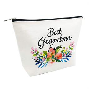 img 3 attached to 🎁 Best Grandma Ever Makeup Bag - Grandma Gifts, Mother's Day & Birthday Gifts for Grandmothers, Nana Gift for Mom from Granddaughter