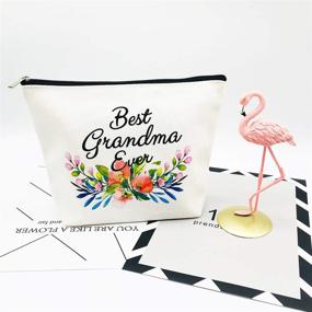 img 1 attached to 🎁 Best Grandma Ever Makeup Bag - Grandma Gifts, Mother's Day & Birthday Gifts for Grandmothers, Nana Gift for Mom from Granddaughter