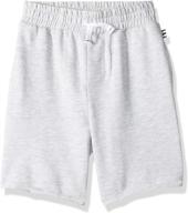 👶 adorable baby french terry solid shorts for boys logo