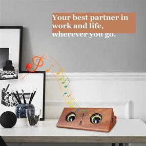 img 3 attached to 🔊 Arcwares 4 in 1 Portable Bluetooth Speaker: Solid Wood Design, Bluetooth 5.0, Booming Bass, Long Playtime - Perfect for Home, Office, Outdoor, and more!