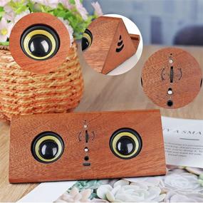 img 1 attached to 🔊 Arcwares 4 in 1 Portable Bluetooth Speaker: Solid Wood Design, Bluetooth 5.0, Booming Bass, Long Playtime - Perfect for Home, Office, Outdoor, and more!