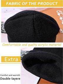 img 3 attached to 🧣 Geyoga 6 Pieces Multicolor Winter Beanie Hats: Warm Cozy Knitted Cuffed Skull Caps for Adults and Kids - Stay Stylish and Toasty!