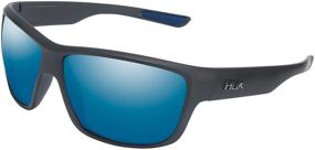 img 3 attached to HUK Polarized Lens Sunglasses - Performance Frames for Fishing, 🕶️ Sports & Outdoors | Panto Spar Blue Mirror/Matte Black | Medium/Large