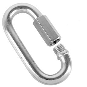 img 1 attached to 🔗 Pack of 20 Stainless Steel Quick Link M3.5 Connectors by KINJOEK - Heavy Duty D Locking Looks for Carabiner, Hammock, Camping & Outdoor Gear, with 150 Lb Max. Load