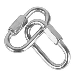 img 2 attached to 🔗 Pack of 20 Stainless Steel Quick Link M3.5 Connectors by KINJOEK - Heavy Duty D Locking Looks for Carabiner, Hammock, Camping & Outdoor Gear, with 150 Lb Max. Load