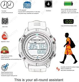 img 3 attached to 🚶 Durable, Waterproof Calorie and Step Counter for Walking: Long Life Battery, No Charging, Non Bluetooth, no APP, Without GPS