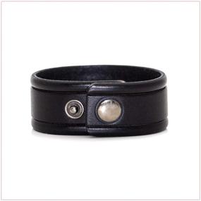 img 2 attached to 🔗 Nsitbbuery Hip Hop Alloy Buckle Bracelet: Stylish Wide Leather Wristband"