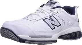 img 4 attached to High-Performance New Balance Mc806 Tennis White Men's Shoes: Perfect Footwear for the Court