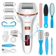 🦶 rechargeable electric callus remover foot file: spa pedicure kit for smooth, soft feet - 2 speed, wet and dry use! logo