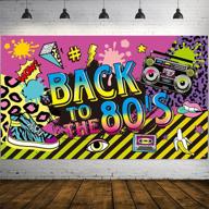 🎉 80's party decorations: extra large fabric backdrop for back to the 80's hip hop-themed events logo