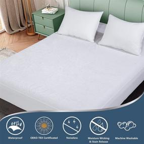 img 3 attached to CozyLux Queen Waterproof Mattress Protector