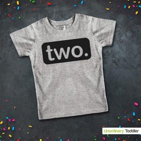 img 3 attached to Unordinary Toddler Birthday Shirt Charcoal Boys' Clothing