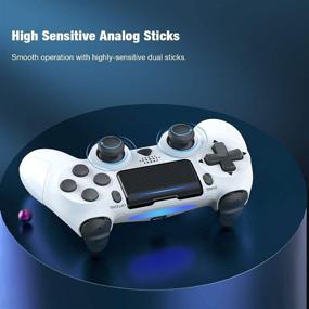img 1 attached to PS4 Game Controller, Dual Vibration Joystick Gamepad for PS4/ Slim/Pro, Wireless Six-axis Remote Controller with Audio Jack, Charging Cable for PS4/PC - Enhanced SEO