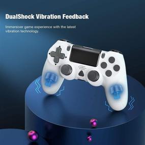 img 2 attached to PS4 Game Controller, Dual Vibration Joystick Gamepad for PS4/ Slim/Pro, Wireless Six-axis Remote Controller with Audio Jack, Charging Cable for PS4/PC - Enhanced SEO