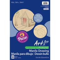 📝 pacon art1st drawing paper: high-quality standard weight 12" x 18" manila sheets - 50 pack logo