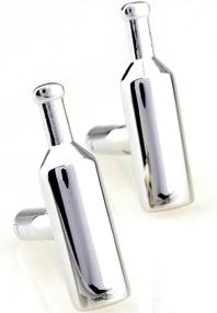 img 1 attached to Wedding Cufflinks Bottles Shaped Silver