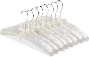 img 4 attached to 👚 Organize and Display Your Blouses with Ease - Whitmor 8PK Sat Blouse Hanger, 8 Count