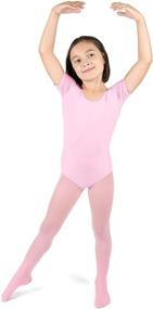 img 2 attached to Leveret Girls Leotard Sleeve X Large - Stylish and Flexible Girls' Activewear