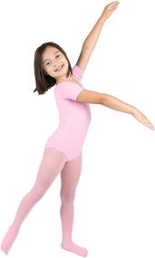 img 1 attached to Leveret Girls Leotard Sleeve X Large - Stylish and Flexible Girls' Activewear