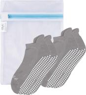 🧦 women's skyba non slip socks - grippy socks for barre, pilates, yoga, hospitals, labor - includes mesh washing bag logo