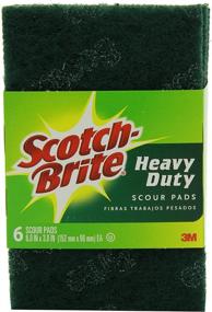 img 3 attached to Scotch-Brite Heavy-Duty Scour Pad, 6-Pack (Set of 4)