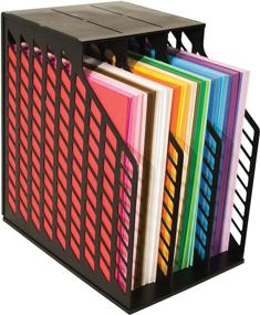 img 2 attached to 📁 Efficient Organization: Advantus Storage Studios Easy Access Paper Holder with 3-Slots, 9.5 x 13.5 x 14.5 Inches - Black