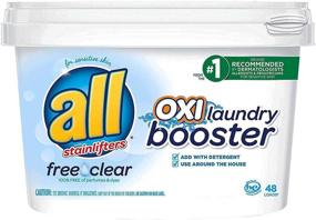 img 3 attached to 🌼 OXI Laundry Booster for Sensitive Skin - Free & Clear Formula - 52 oz, 48 Loads