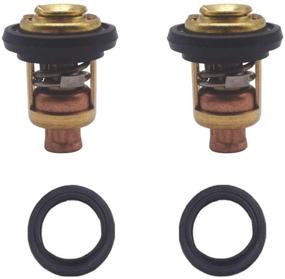 img 2 attached to Mercury Marine 143F Degree Thermostat Kit (75692Q2 & 75692T) - High Performance 2 Pcs for 135-150HP Outboard Motors