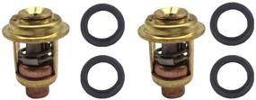 img 1 attached to Mercury Marine 143F Degree Thermostat Kit (75692Q2 & 75692T) - High Performance 2 Pcs for 135-150HP Outboard Motors