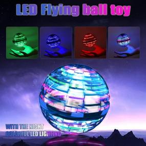 img 3 attached to 🌌 2021 Upgraded Cool Nebula Soaring Orb Toy - Flying Ball for Kids and Adults with LED Lights for Indoor and Outdoor Use (Blue)