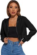 🧥 floerns women's casual cropped pocket coats, jackets & vests for fashionable women's clothing logo