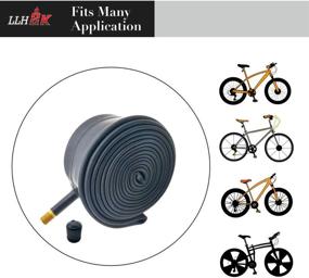 img 3 attached to 🚲 Bike Tube 20 x 1.95/2.125/1.75 2 Pack Schrader Valve for 20-Inch Bike Tires, 1.75-2.125 Width Range | Includes 3 Tire Levers & 6 Self-Adhesive Round Patches | Long-Lasting Inflation by LLH2K